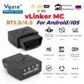 Vgate vLinker MC ELM327 V2.2 Bluetooth 4.0 OBD2 Scanner OBD 2 BimmerCode FORScan Strumenti diagnostici per auto ELM 327 V1 5