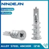 NINDEJIN 10/20/25pcs ancoraggio autoperforante in acciaio in lega di zinco 13*41mm ancoraggio per