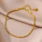 Cavigliere a catena in acciaio inossidabile per accessori da donna bracciale alla caviglia Color oro cavigliera impermeabile Summer Beach Boho Jewelry Gift