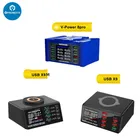 MECCANICO V-Power 8Pro USBX9 X9M 8 porte Caricatore super veloce Display digitale LCD Wireless QC3.0 Strumento di ricarica rapida per telefono cellulare
