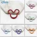 5 pezzi Disney Topolino cartone animato portachiavi in metallo clip a scatto grilletto fibbia a molla per portachiavi fai da te gancio per catena fare regali accessori