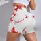 Tie Dye Workout Shorts For Women, Scrunch Butt Lifting High Waisted Yoga Gym Seamless Booty Biker