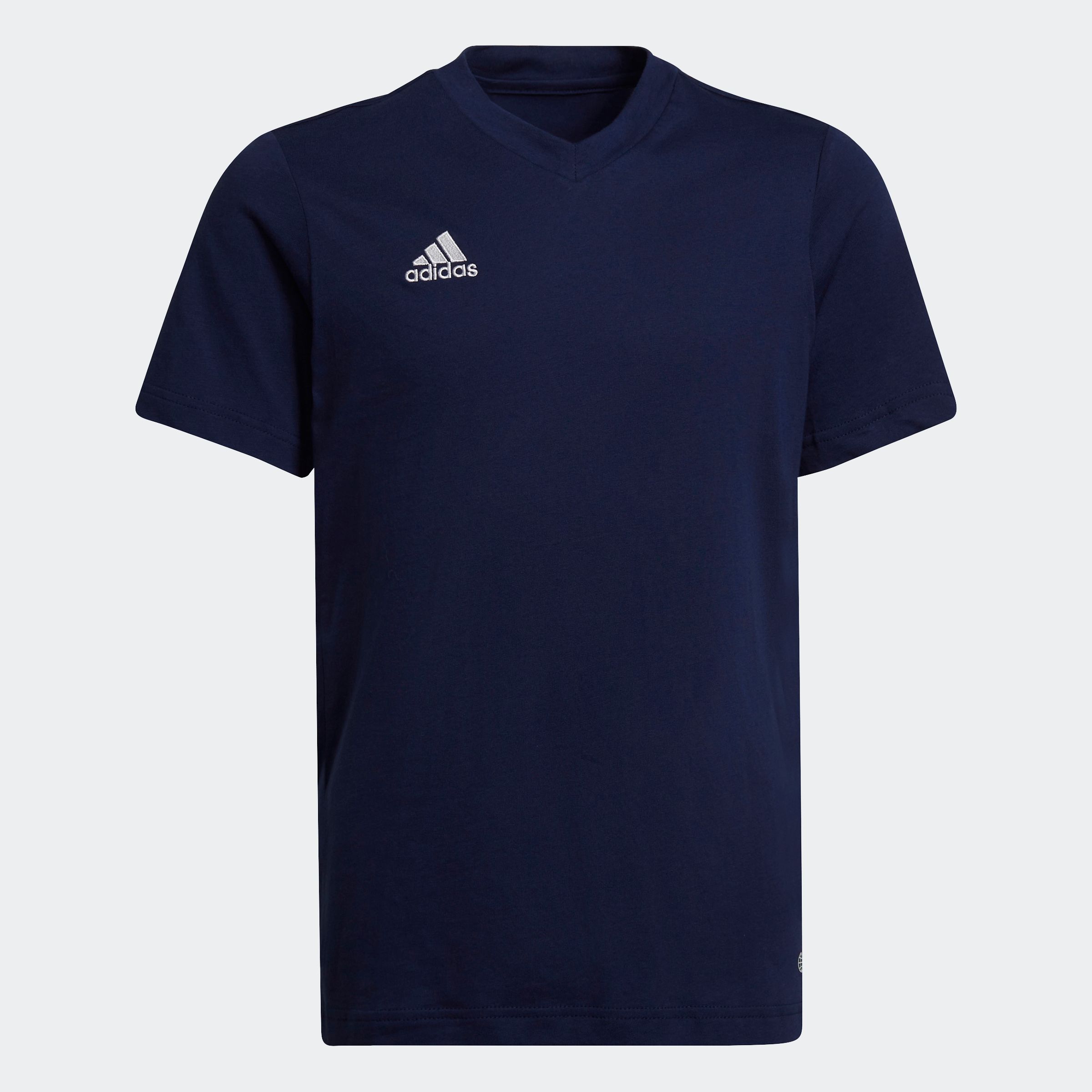 Trainingsshirt ADIDAS PERFORMANCE "ENT22 TEE Y", Kinder, Gr. 128, blau (team navy blau 2), Obermaterial: 100% Baumwolle, normal, V-Ausschnitt, Shirts Image