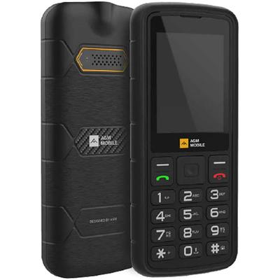 AGM BY BEAFON Handy "M9 (2G)" Mobiltelefone robust, ergonomisch, Schnellwahl, Dual SIM, IP68, IP69K, MIL-STD 810H schwarz