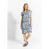 Sommerkleid CECIL, Damen, Gr. XS (36), US-Größen, weiß (vanilleweiß), Stoff, 100% Viskose, bedruckt, casual, gerade knielang, U-Boot-Ausschnitt, Kurzarm Bündchen, Kleider, aus Viskose