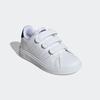 Klettschuh ADIDAS SPORTSWEAR "ADVANTAGE BASE 2.0 KIDS", Kinder, Gr. 28, schwarz-weiß (cloud weiß, cloud weiß, core schwarz), Synthetik, sportlich, Schuhe, Design auf den Spuren des adidas Stan Smith