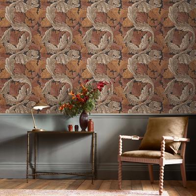 Vliestapete "Acanthus", orange, B:0,52m L:10m, Vlies, WILLIAM MORRIS AT HOME, Tapeten, Design Tapeten Image