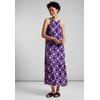 Maxikleid STREET ONE, Damen, Gr. 38, EURO-Größen, lila (bellflower lila), Stoff, 100% Viskose, bedruckt, casual, gerade lang, Rundhals, ohne Ärmel Bündchen, Kleider, aus Viskose