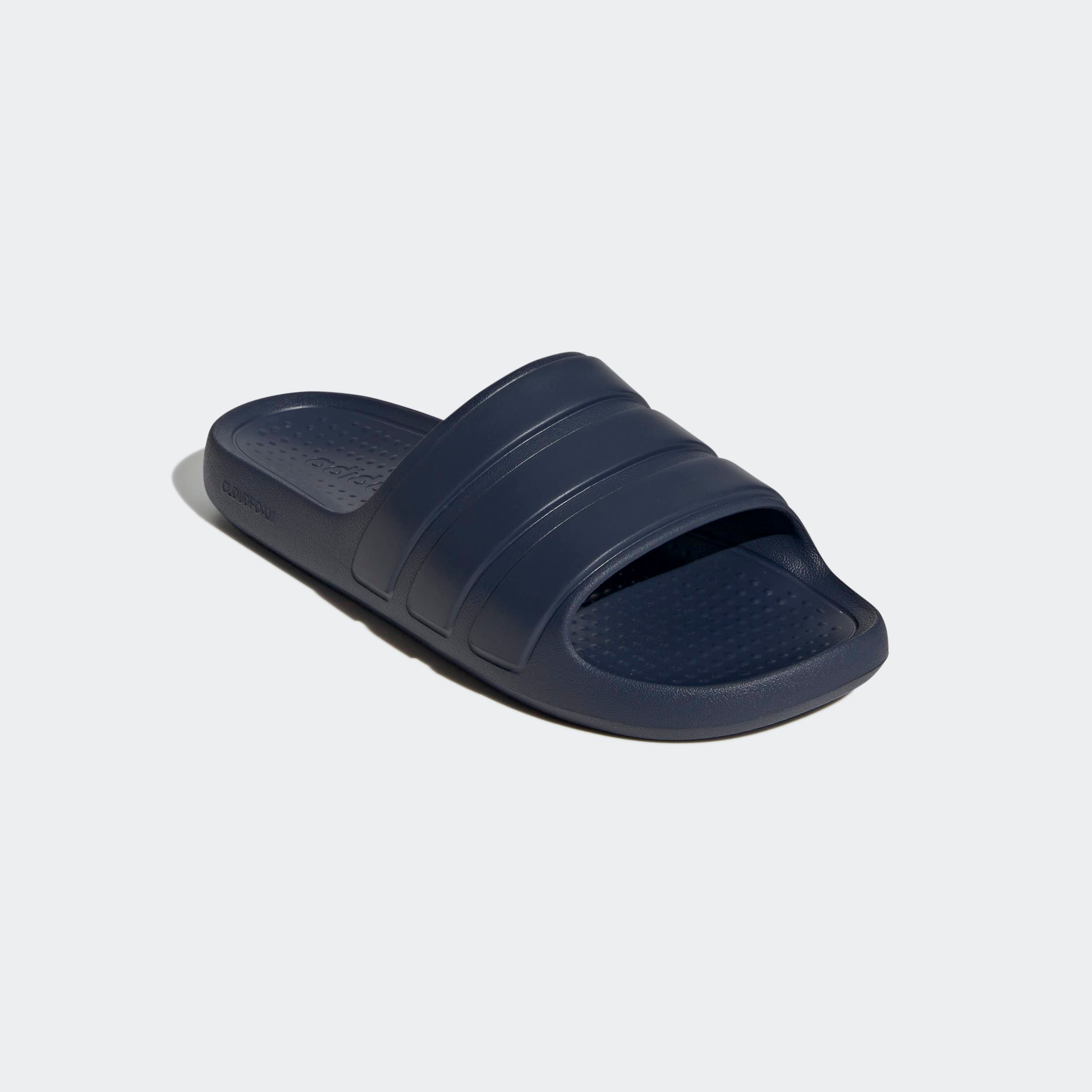 Badesandale ADIDAS SPORTSWEAR "FLOW ADILETTE", Herren, Gr. 38, blau (shadow navy, shadow navy, shadow navy), Synthetik, Schuhe