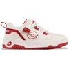 Sneaker LOTTO, Kinder, Gr. 25, weiß (weiß, rot), Synthetik, Kunstfaser, mehrfarbig, sportlich, Schuhe, - in kindgerechter Passform