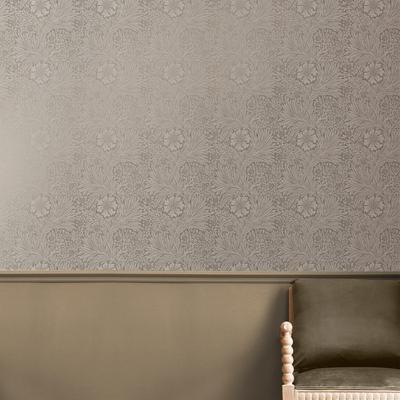 Vliestapete "Marigold Fibrous", beige (naturel), B:0,52m L:10m, Vlies, WILLIAM MORRIS AT HOME, Tapeten, Design Tapeten Image
