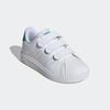 Klettschuh ADIDAS SPORTSWEAR, Gr. 28, weiß (cloud weiß, cloud weiß, grün), Synthetik, sportlich, Schuhe, Design auf den Spuren des adidas Stan Smith