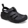 Sandale CROCS "Yukon Fisherman", Herren, Gr. 46, schwarz, Lederimitat, Textil, casual, Schuhe, Halbschuh, Slipper, Trekkingschuh mit praktischem Klettverschluss