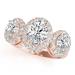 Auriya 14k Rose Gold Lab Grown Oval Diamond Halo Engagement Ring 0.50 to 5.00 ct. tw. (F-G VS)