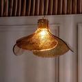 Lampe à suspension LED en verre design fleur abat-jour ambre e12/e14 lampe suspendue intérieure loft hauteur réglable plafond suspension lampe chambre bar café bureau table lampes suspendues 110-240v