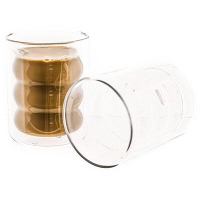 2 Tlg. Espressogläser Latte Macchiato Gläser Dopplewandig Gläser-Set 200 ml - Mulex