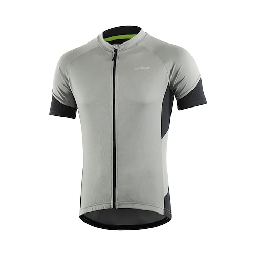 Herren Radtrikot Patchwork Kurzarm Fahhrad Oberteil mit 3 Gesäßtaschen Mountainbike MTB Straßenradsport Reflektierende Streifen Rückentasche Elastisch Feuchtigkeitsableitend Sport Rot Blau Grün Image