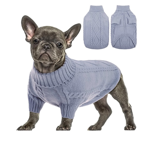 Hund Katze Pullover Jumper Mode Lässig Winter Warm Atmungsaktiv Weich Waschbar Bequem Outdoor Alltagstauglich Hundebekleidung for Bichon Frise Zwergspitz Baby Haustier Papillon Klein Image