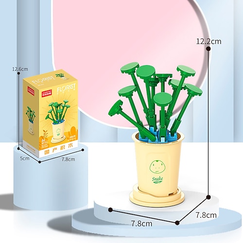 Festival-Serie Bauklötze Festbaum Musikbox Schneemann Tischdekoration Feiertagsgeschenk Zusammenbau Weihnachtsgeschenk Image