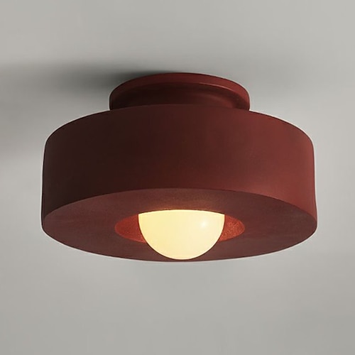 LED-Deckenleuchte Unterputz-Deckenleuchte 30cm Harz LED-Deckenleuchte Moderne runde Deckenleuchte Deckenleuchte für Wohnzimmerkorridor Image