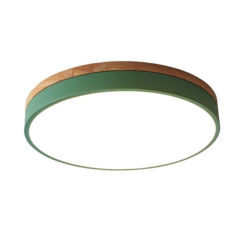 40/50/60 cm LED-Deckenleuchte nordischen Stil Unterputzleuchten Metall Sektor lackiert Oberflächen Holz modern weiß schwarz gelb grün blau rosa grau 110-120v 220-240v Image