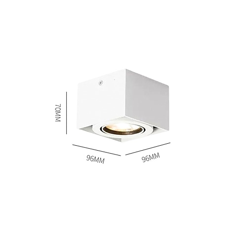 LED-Deckenleuchten dimmbar 9,7 cm LED-Deckeneinbau-Lichtleiste 3000-6000 K 5 W Acryl Einfache Lampe für Schlafzimmer Flur Küche Galerie niedrige Decken Bereiche schwarz weiß Image