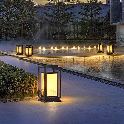 Außenwandleuchten, Metallwandleuchte, IP65, wasserdicht, warmweiße Lichtfarbe, Netzstrom, Solar 110–120 V, 220–240 V, 10 W Image