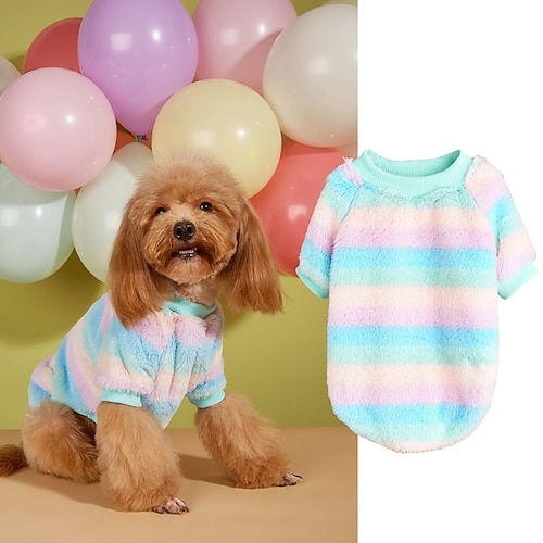 Hunde Katzen Pullover Modisch Brautkleider schlicht Winter Warm Atmungsaktiv Weich Waschbar Komfortabel Weihnachten Halloween Weihnachten Outdoor Casual Hundebekleidung for Bichon Frise Spitz kleines Image