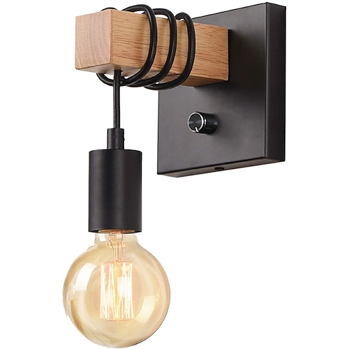 Innenwandleuchte LED Vintage Industriestil Schlafzimmer Esszimmer Wohnzimmer Metallwandleuchte 220-240V Image