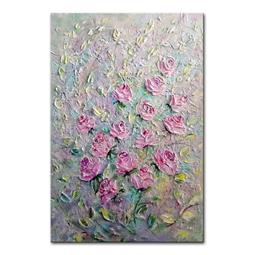 mintura handgemachte dicke textur blumen ölgemälde auf leinwand wandkunst dekoration modernes abstraktes bild für wohnkultur gerolltes rahmenloses ungedehntes gemälde Image