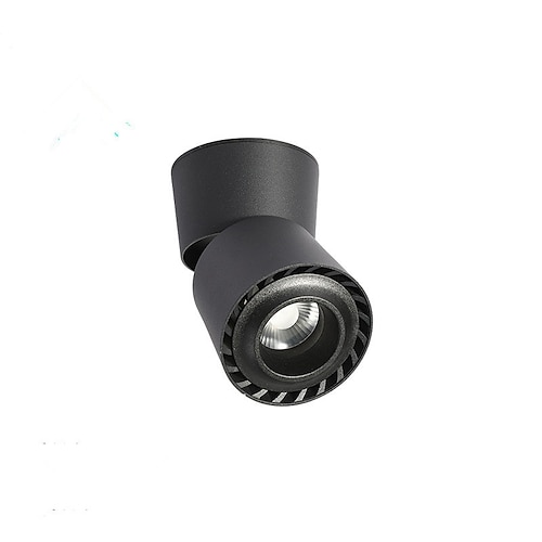 led 12w dimmbar deckenstrahler kunstbeleuchtung strahler innenwandleuchte deckenleuchte 960lm schwarz weiß Image