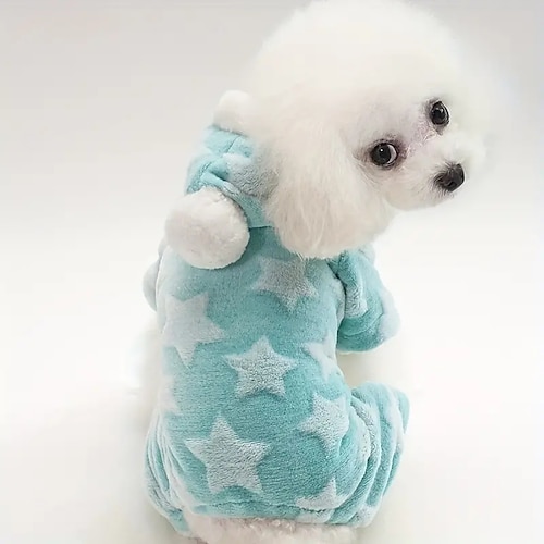 Hunde Katzen Pyjamas Kuschelig Brautkleider schlicht Winter Atmungsaktiv Weich Waschbar Komfortabel Outdoor Casual Hundebekleidung for Bichon Frise Spitz kleines Haustier Schmetterling Small Image