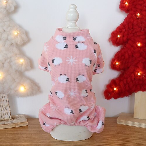 Hunde Katzen Pyjamas Modisch Kuschelig Winter Weich Waschbar Komfortabel Innen Casual Hundebekleidung for Bichon Frise Pudel Spitz kleines Haustier Schmetterling Image