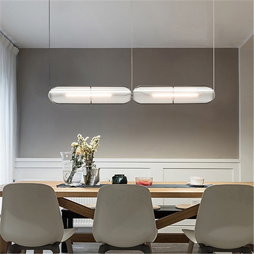LED-Pendelleuchte, 1-flammig, 12 cm, geometrische Formen, Pendelleuchte, Metall-Inselleuchte, moderner nordischer Stil, Schlafzimmer-Esszimmer-Deko-Beleuchtung, Aufhängung, Hängebeleuchtung, Image