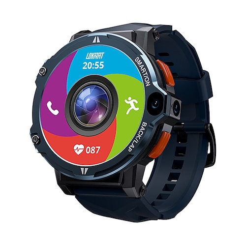 LOKMAT APPLLP 6 PRO Smartwatch 1.53 Zoll Smart Watch Telefon 3G 4G 2G Schrittzähler Anruferinnerung Schlaf-Tracker Kompatibel mit Android iOS Damen Herren GPS Freisprechanlage Mediensteuerung IP65