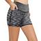 Damen Fitnessshorts Bikershorts Trainingsshorts Seitentaschen mit handytasche Bauchkontrolle Po-Lifting Yoga Fitness Fitnesstraining Shorts Dunkelgrau Rosa Leicht Grün Sport Sportkleidung Dehnbar