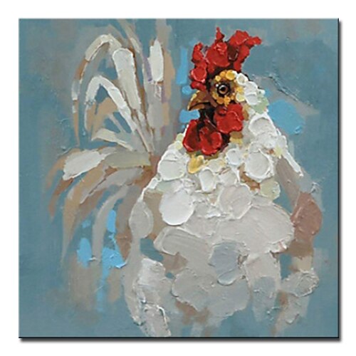 Mintura handgefertigte chinesische Sternzeichen-Ölgemälde auf Leinwand, Wandkunst, Dekoration, modernes abstraktes Tierbild für Wohnkultur, gerolltes, rahmenloses, ungedehntes Gemälde Image