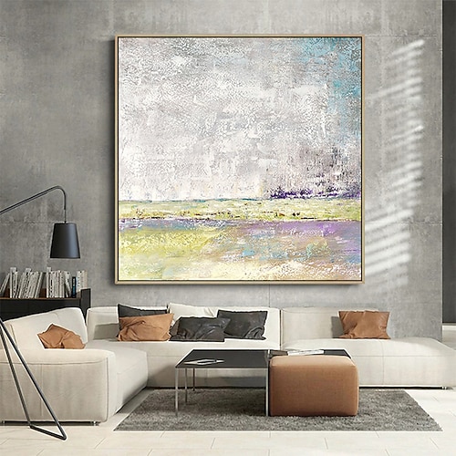 Handgefertigtes Ölgemälde auf Leinwand, Wandkunst, Dekoration, modern, abstrakt, für Wohnkultur, gerollt, rahmenlos, ungedehnt Image