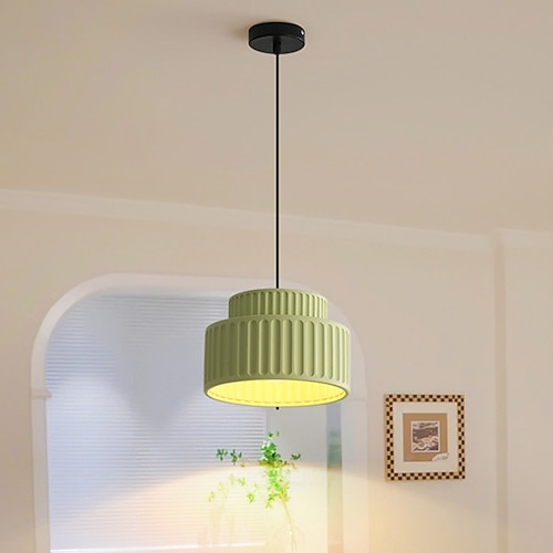Restaurant-Kronleuchter, 23 cm, Vollspektrum-Bed-and-Breakfast-Lampe im Wabi-Sabi-Stil, moderne Augenschutzlampe für Wohnzimmer, einfache Teezimmer-Dekorationslampen 110–240 V Image
