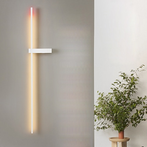 Lange Wandleuchte 23/35 moderne LED-Hintergrundwandleuchte Wohnzimmer Schlafzimmer Nachttisch, Metall Innenwandleuchte Beleuchtung Wandleuchte AC220V AC110V Image