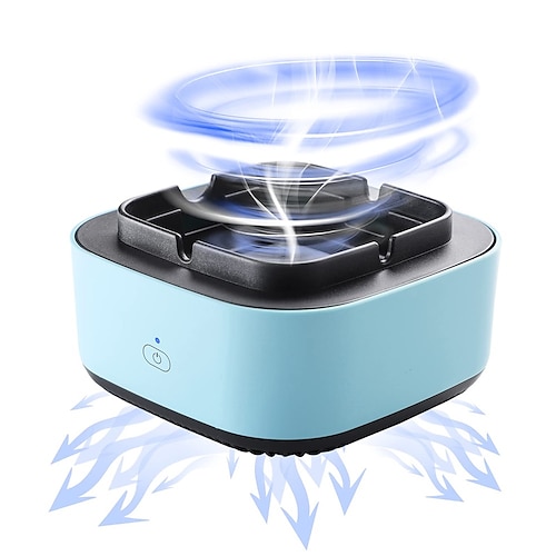 Rauchfreie Aschenbecher für Zigaretten Indoor 2 in 1 Luftreiniger Multifunktionaler Negativ-Ionen-Lufterfrischer zum Filtern von Passivrauch aus Zigaretten Entfernen Sie Gerüche ohne Batterie Image