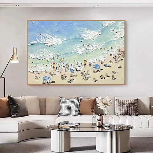 Hang-Ölgemälde Handgemalte Vertikal Abstrakt Landschaft Modern Ohne Innenrahmen (ohne Rahmen) Image