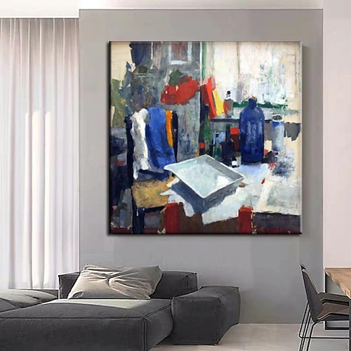 Handgefertigtes Ölgemälde, handgemaltes Ölgemälde, moderne abstrakte Malerei, Leinwand, nackte Dame, Gemälde, Heimdekoration, Dekor, gerollte Leinwand, kein Rahmen, ungedehnt Image