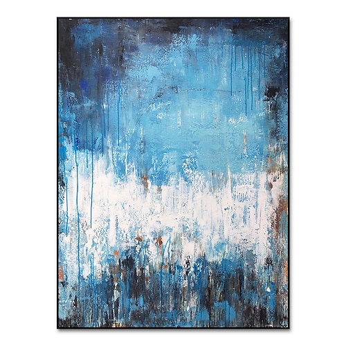 Handgefertigtes Ölgemälde auf Leinwand, Acryl-Wandkunst, Dekoration, modern, abstrakt, für Heimdekoration, gerolltes, rahmenloses, ungedehntes Gemälde Image