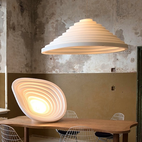 Kronleuchter im cremigen Stil, Deckenleuchte, Eisenseil-Pendelleuchte für Café, Bar, Wohnzimmer, Esszimmer, Restaurant, Dekoration, 1 Köpfe, LED-Deckenleuchte, E27-Lampenfassung, höhenverstellbar Image