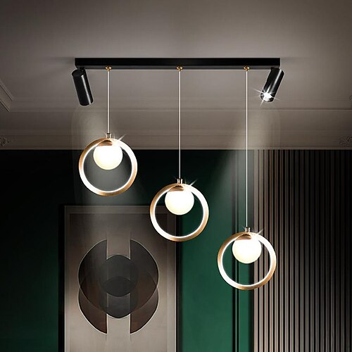 LED Pendelleuchte 42/63/78/120 cm Einzeldesign Kronleuchter Aluminium moderner Stil stilvolle Insel lackierte Oberflächen LED moderne 220-240V Image