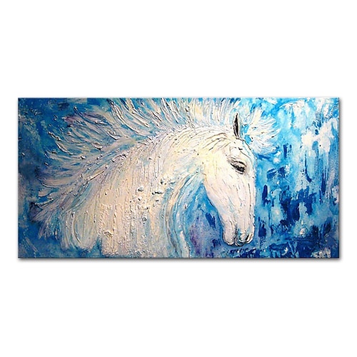 Tierölgemälde Pferd Wandkunst Leinwanddekoration modernes Bild für Wohnkultur gerolltes rahmenloses ungedehntes Gemälde Image