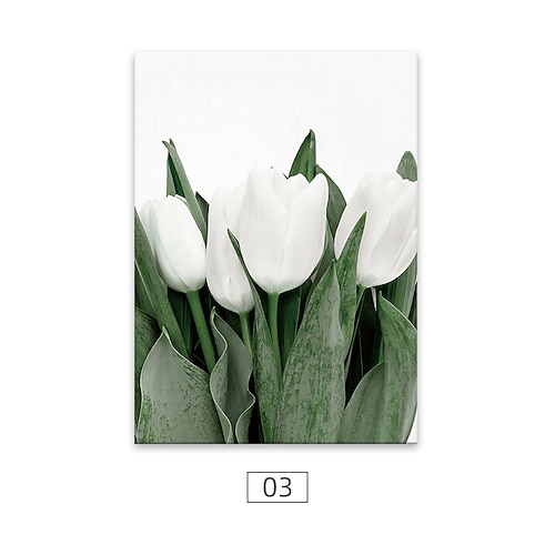 Wandkunst Leinwanddrucke Malerei Kunstwerk Bild grüne Pflanze Blumendekoration Dekor gerollte Leinwand kein Rahmen ungerahmt ungedehnt Image