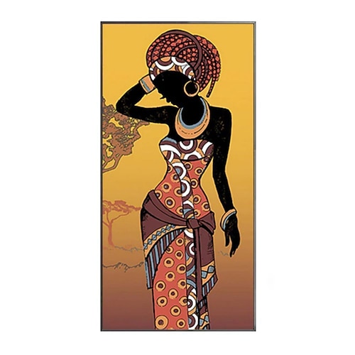 1 Tafel Menschen druckt afrikanische Frauen Wandkunst modernes Bild Wohnkultur Wandbehang Geschenk gerollte Leinwand ungerahmt ungedehnt Image