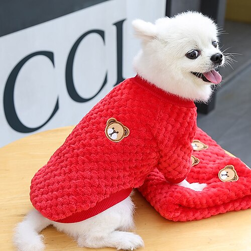 Hunde Katzen Pyjamas Modisch Kuschelig Winter Weich Waschbar Komfortabel Innen Casual Hundebekleidung for Bichon Frise Pudel Spitz kleines Haustier Schmetterling Image